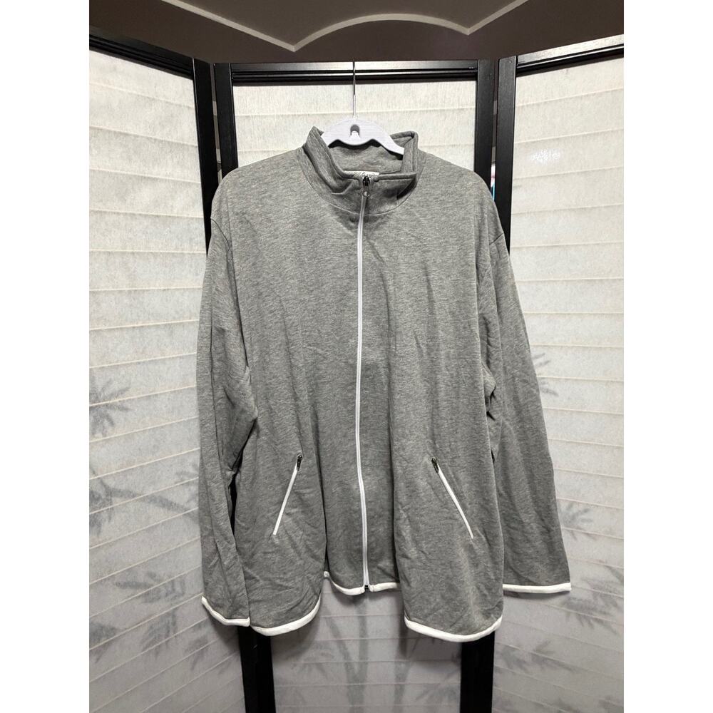 Gunit Womens Plus Size 3X Tracksuit Jogger Set NWOT Gray White Zip ‎ Loungewear